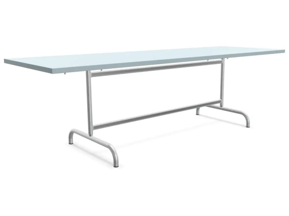 Schaffner Metall-Tisch Säntis Feuerverzinkt Blau | Schubiger Möbel
