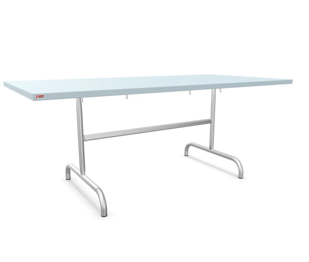 Schaffner Metall-Tisch Säntis Feuerverzinkt Blau | Schubiger Möbel