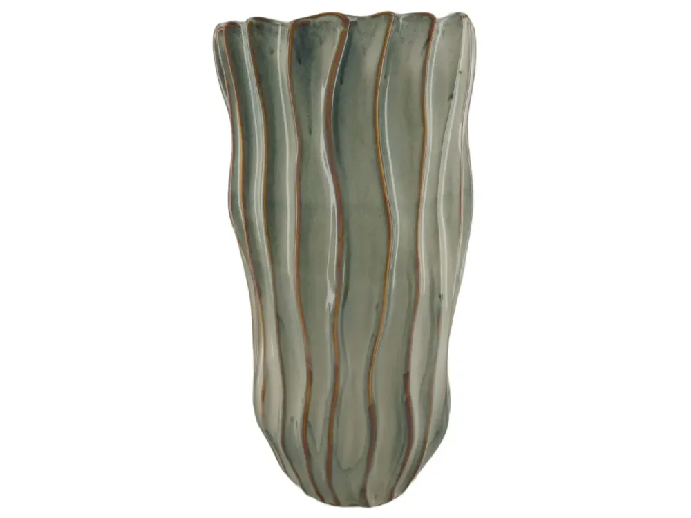 Decofinder Vase Keramik Weiss H: 43 cm  | Schubiger Möbel
