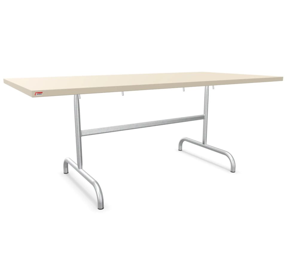 Schaffner Metall-Tisch Säntis Feuerverzinkt Beige | Schubiger Möbel