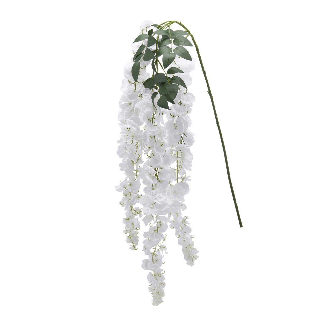 Edg Kunstblume Glicine Weiss H: 150 cm  | Schubiger Möbel