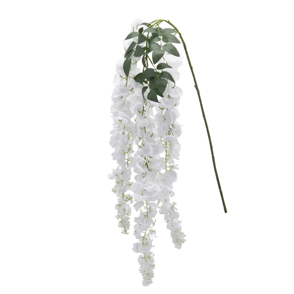 Edg Kunstblume Glicine Weiss H: 150 cm  | Schubiger Möbel