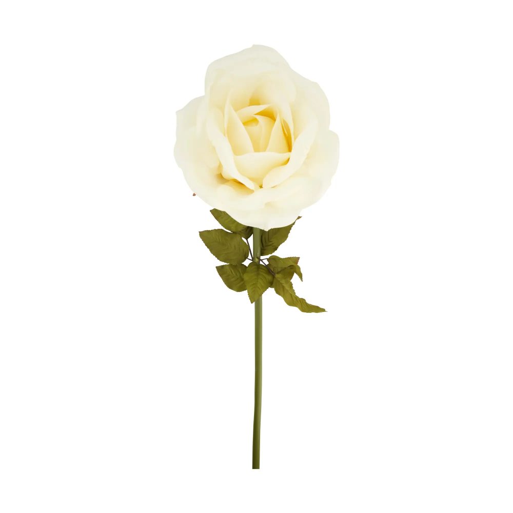 Decofinder Kunstblumen Rose, Weiss D: 100 cm  | Schubiger Möbel
