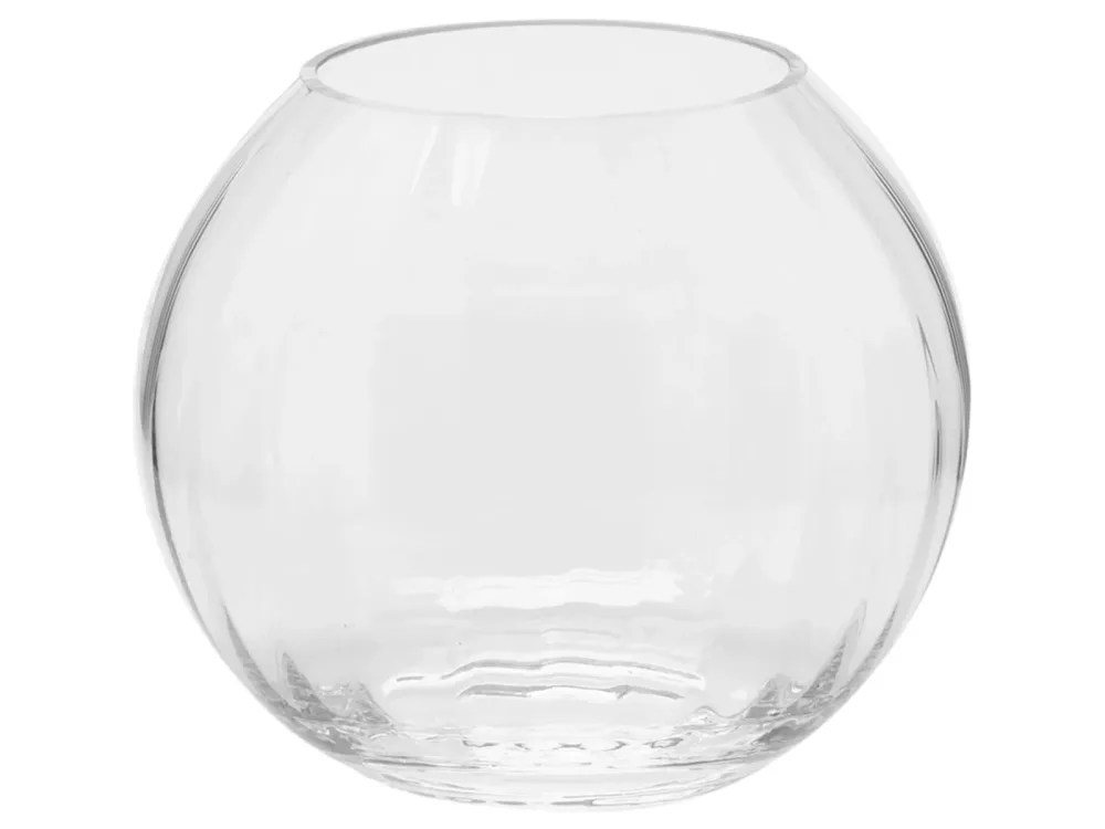 Edg Vase Kugel Optisch Glas H: 17 cm  | Schubiger Möbel