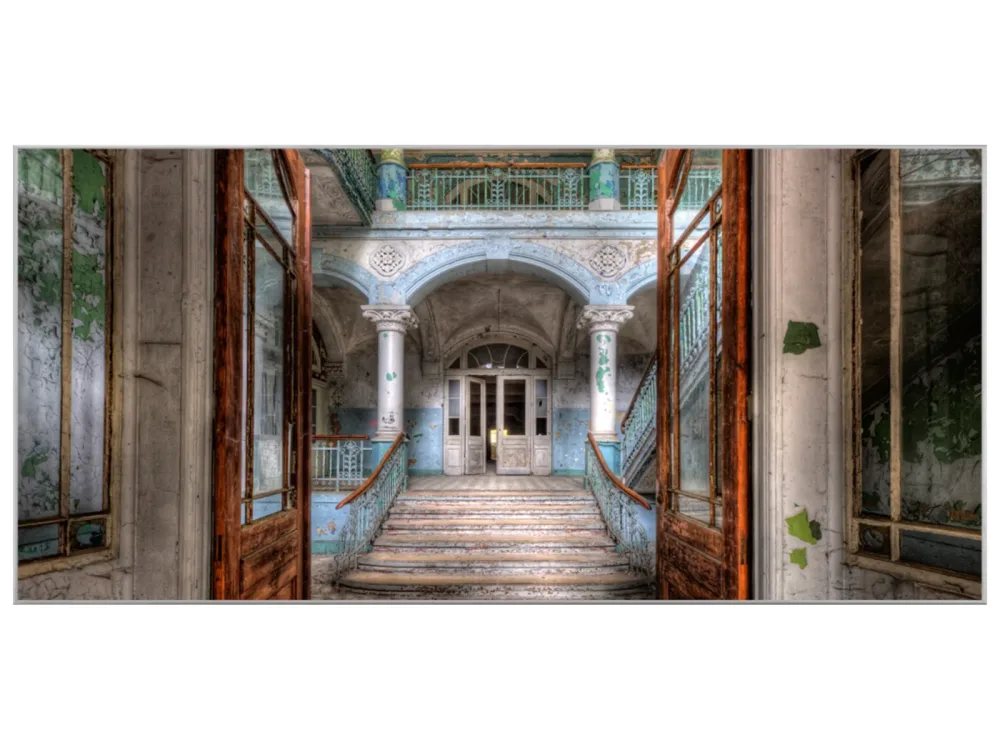 image LAND Bild mit Rahmen Lost Place Treppe 2  | Schubiger Möbel
