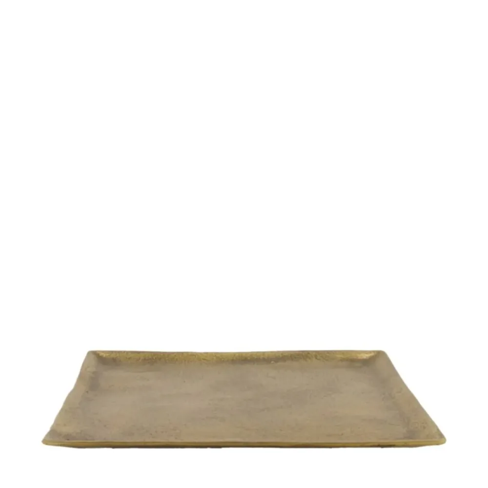 Decofinder Teller Aluminium Gold D: 25 cm  | Schubiger Möbel
