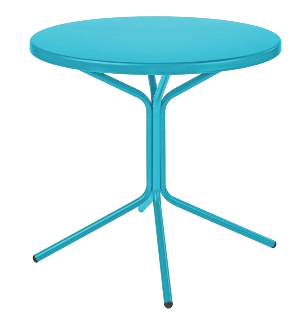 Schaffner Metall-Bistrotisch Pix Rund Blau | Schubiger Möbel