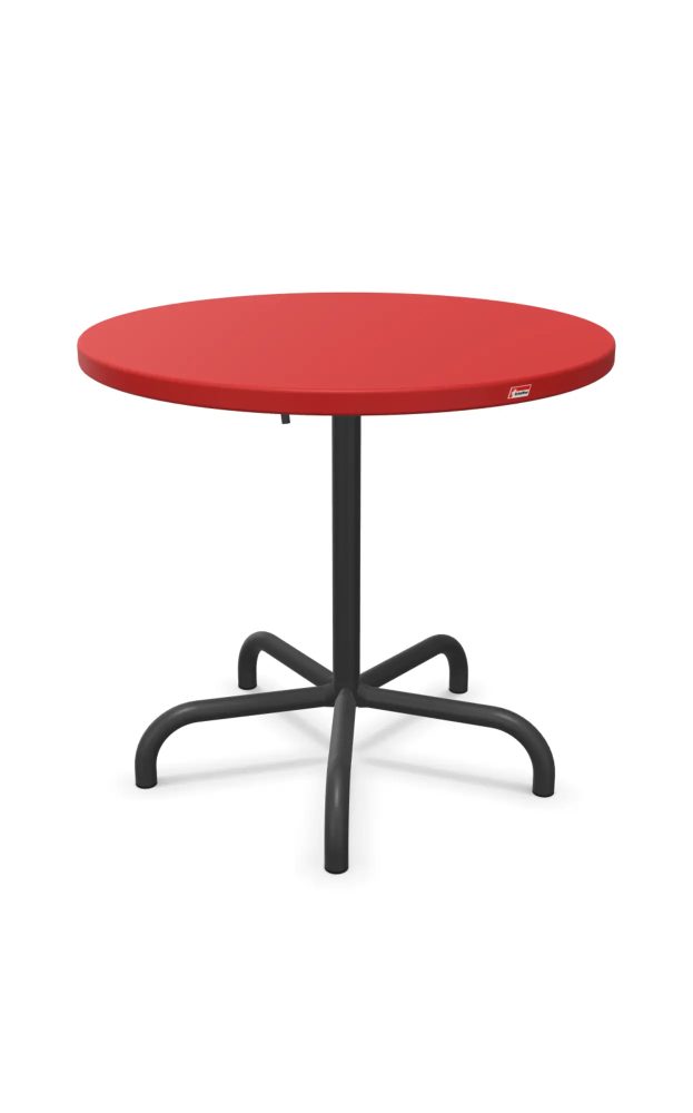 Schaffner Metall-Tisch Rigi Rund Rot | Schubiger Möbel