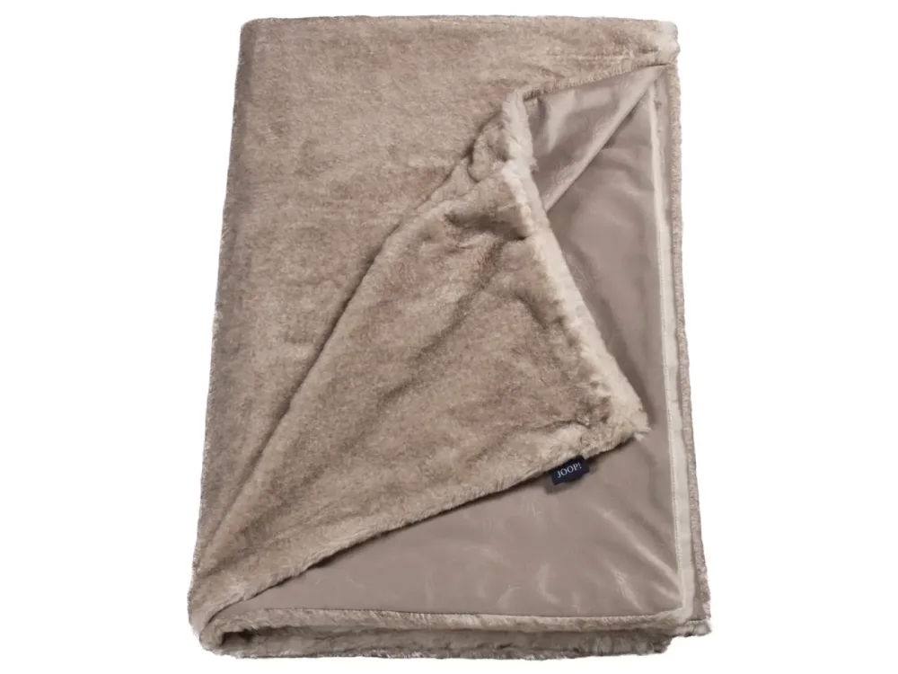 Stoeckel & Grimmler Plaid Fur Natur 170 cm Grau | Schubiger Möbel