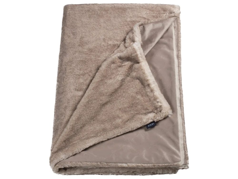 Stoeckel & Grimmler Plaid Fur Natur 170 cm Grau | Schubiger Möbel