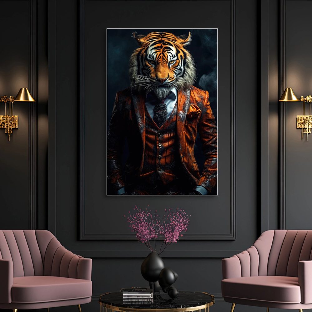 image LAND Acrylglasbild Stylish Tiger  | Schubiger Möbel