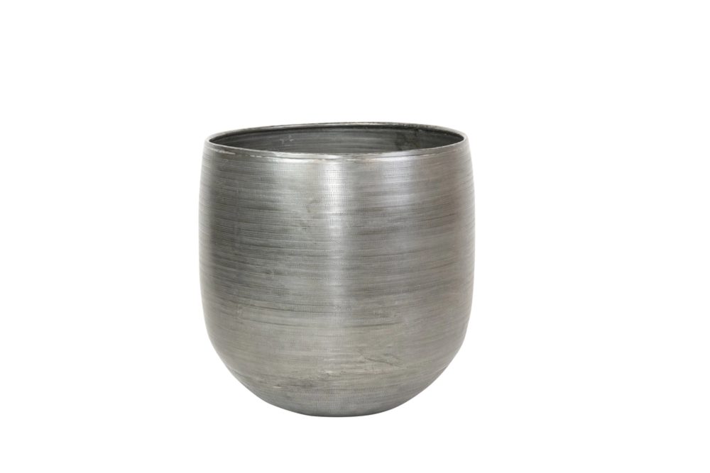 Decofinder Pflanzengefäss Rowen, Übertopf, Silber B: 15 cm  | Schubiger Möbel