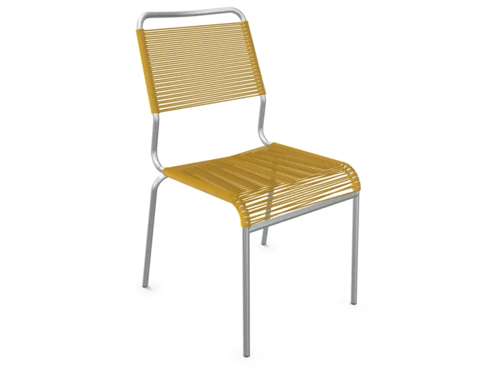 Schaffner Spaghetti-Stuhl Rigi Comfort Feuerverzinkt Gelb | Schubiger Möbel