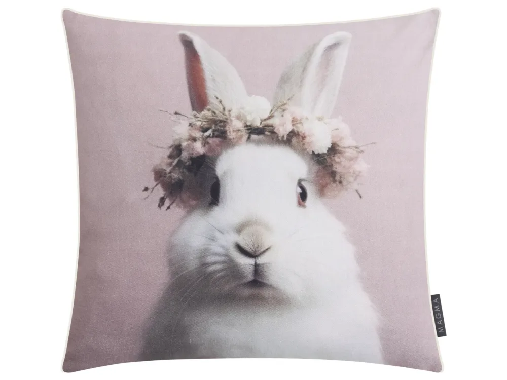 Magma Kissenhülle Hasi Blumenkranz 45x45 cm  | Schubiger Möbel