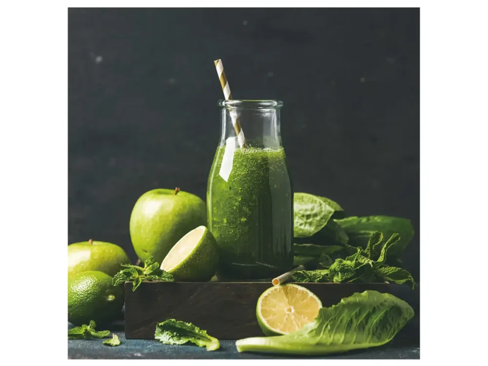 image LAND Digitaldruck auf Glas Grüner Smoothie  | Schubiger Möbel