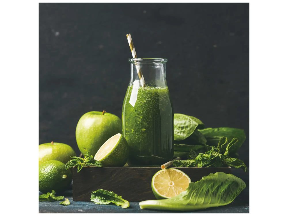 image LAND Digitaldruck auf Glas Grüner Smoothie  | Schubiger Möbel