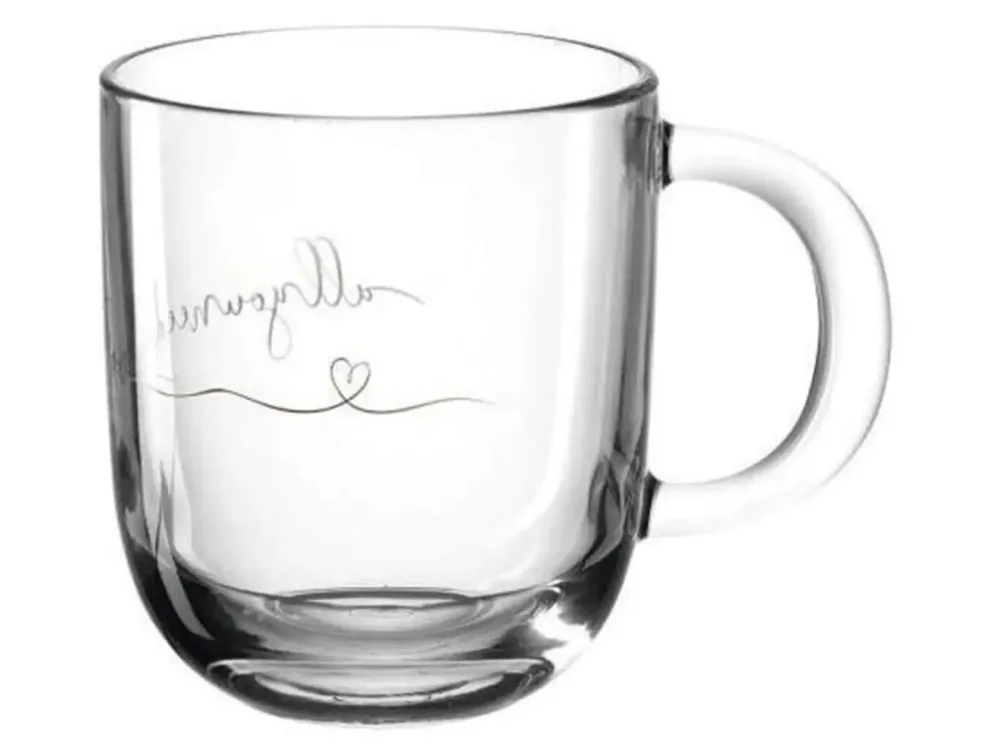 Leonardo - Mug mit Henkel, 400 ml, Transparent