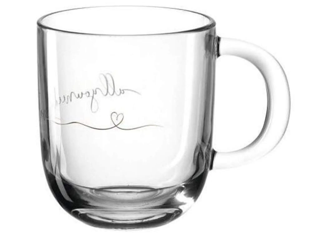 Leonardo - Mug mit Henkel, 400 ml, Transparent