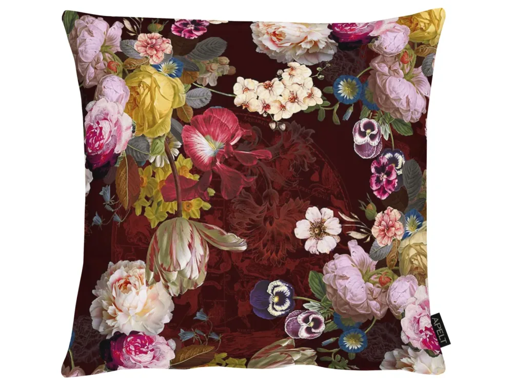 Apelt Kissenhülle Rosen Dunkellila 50x50 cm  | Schubiger Möbel