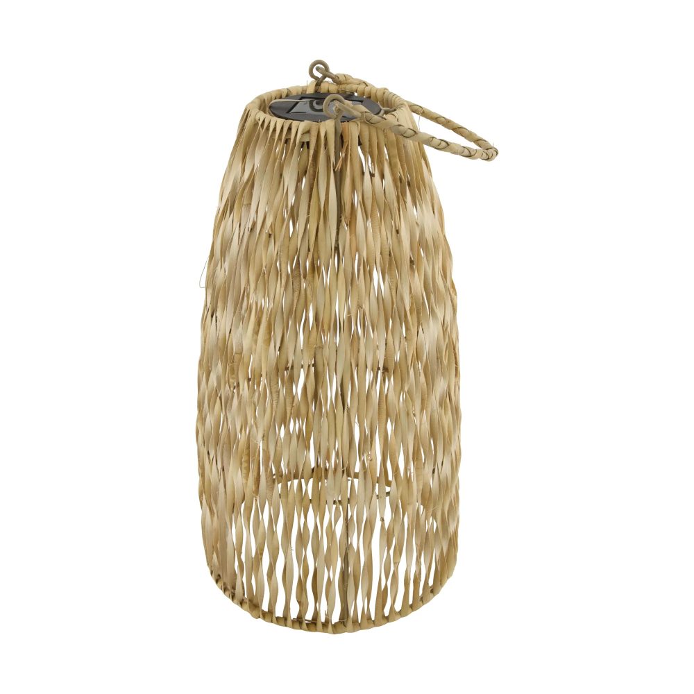 Decofinder Laterne Rattan, Natur-Schwarz  | Schubiger Möbel