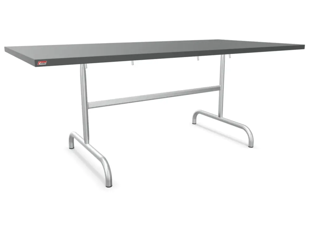 Schaffner Metall-Tisch Säntis Feuerverzinkt Grau | Schubiger Möbel