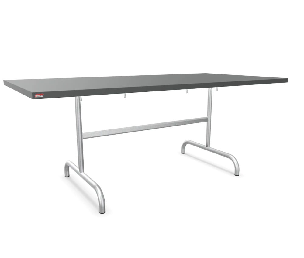 Schaffner Metall-Tisch Säntis Feuerverzinkt Grau | Schubiger Möbel