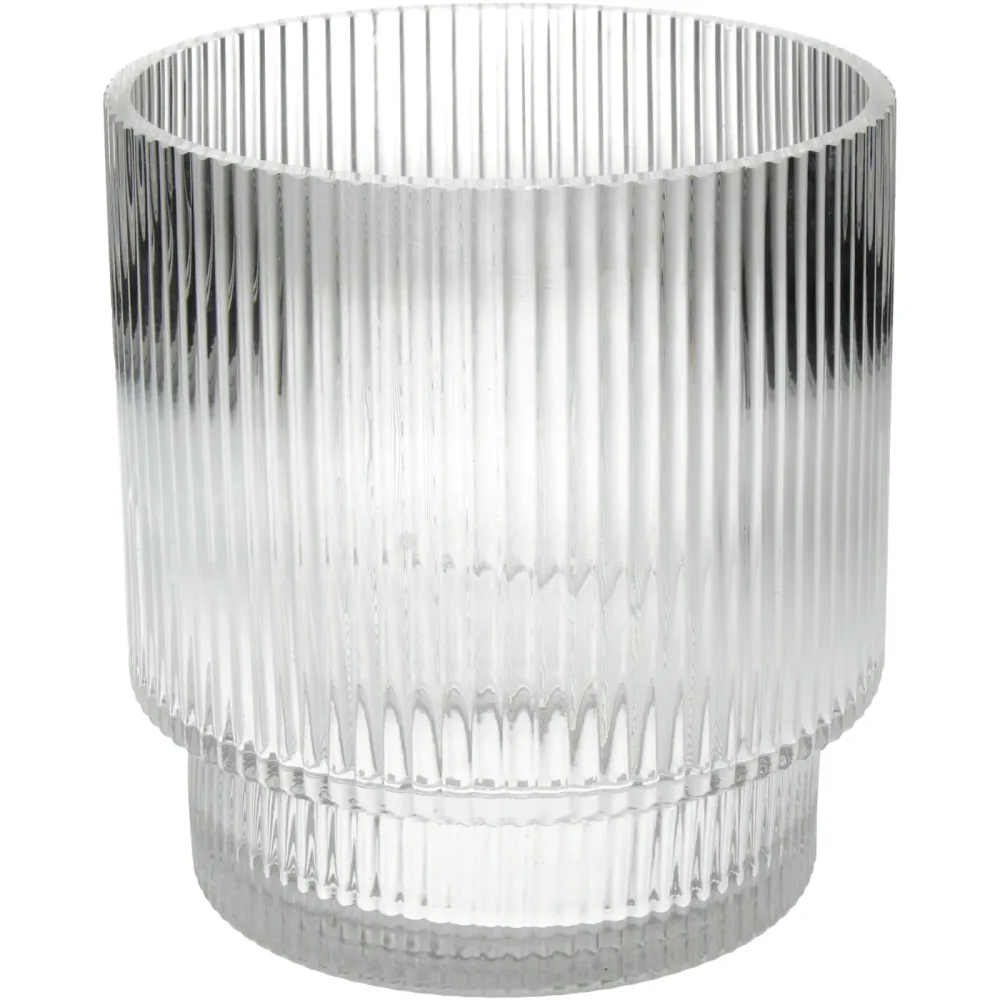 Kersten Vase Stripe, Glas H: 17 cm  | Schubiger Möbel
