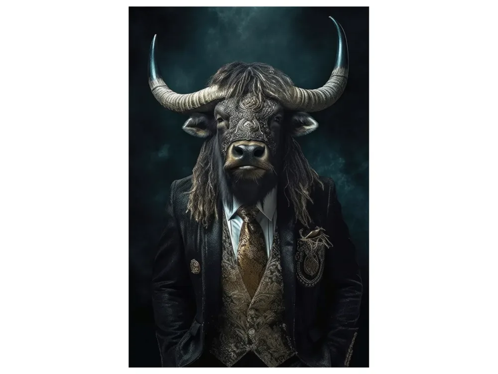 image LAND Canvas Stylish Mr. Bull  | Schubiger Möbel