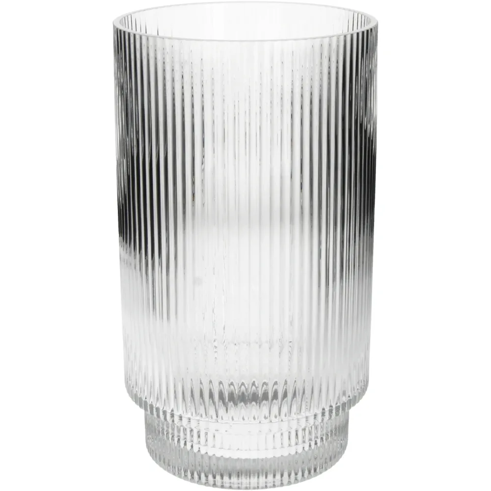 Kersten Vase Stripe, Glas H: 28 cm  | Schubiger Möbel