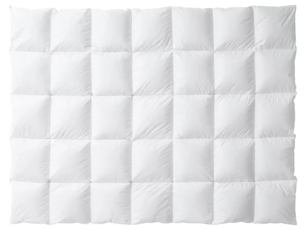Billerbeck Daunenduvet Montreux Weiss Baumwolle 160 cm 240 cm Gänsedaunen - Daunenduvet