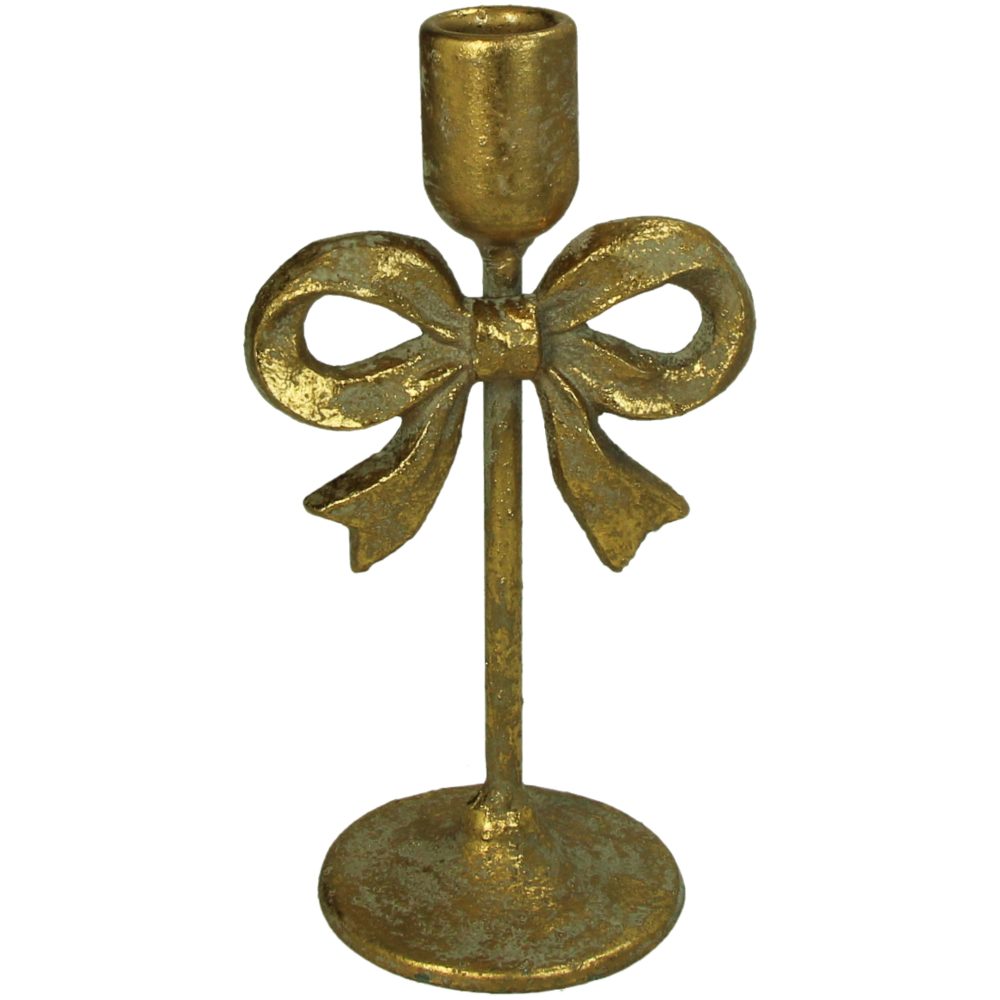 Kersten Kerzenständer Masche Aus Metal, Gold H: 21 cm  | Schubiger Möbel