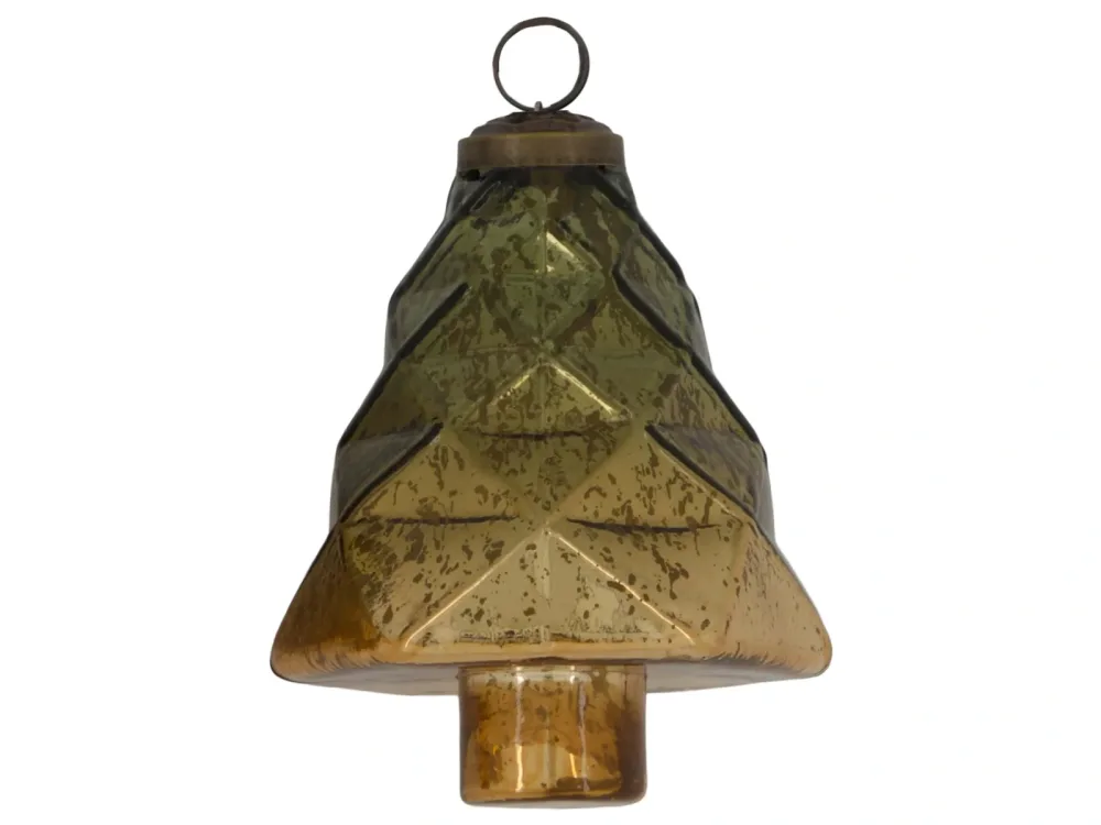 Decofinder Weihnachtsschmuck Tanne Aus Glas, Hellbraun Braun | Schubiger Möbel