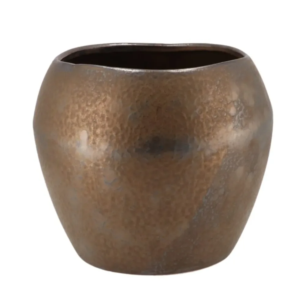 Decofinder Pflanzgefäss Amarah Bronze Xxl  | Schubiger Möbel