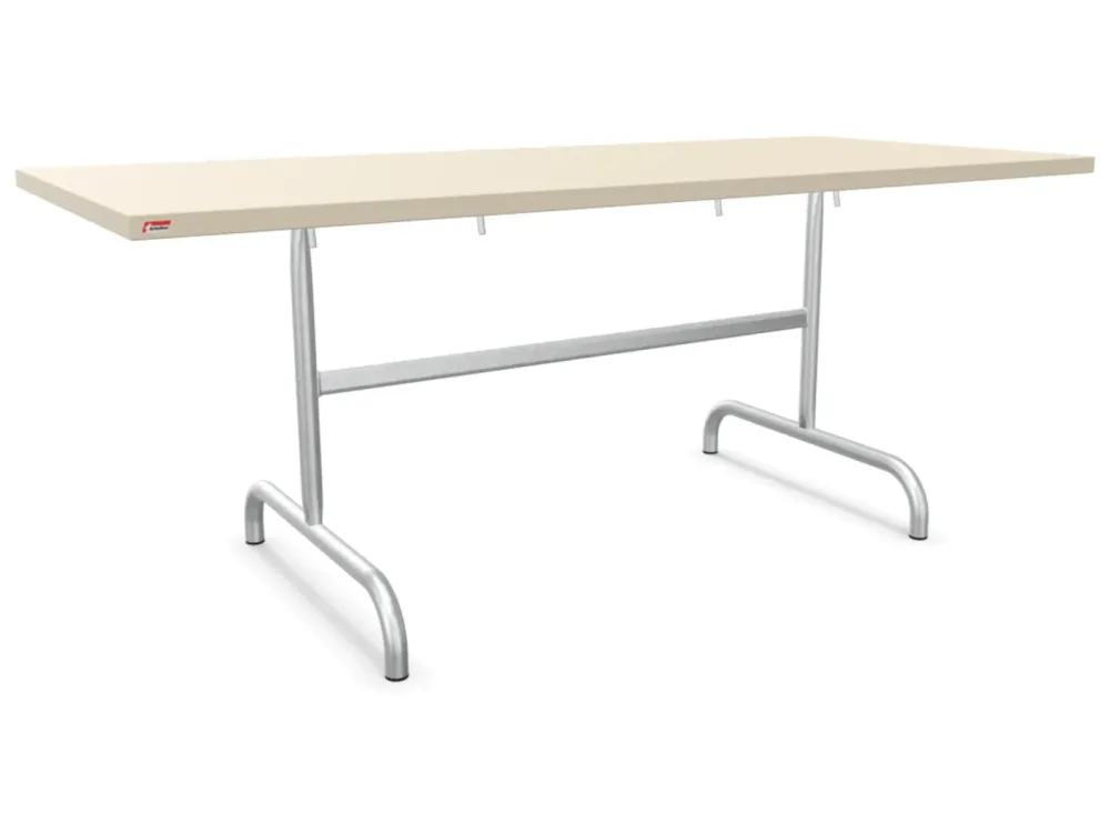 Schaffner Metall-Tisch Säntis Feuerverzinkt Beige | Schubiger Möbel