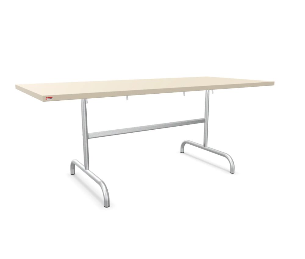 Schaffner Metall-Tisch Säntis Feuerverzinkt Beige | Schubiger Möbel