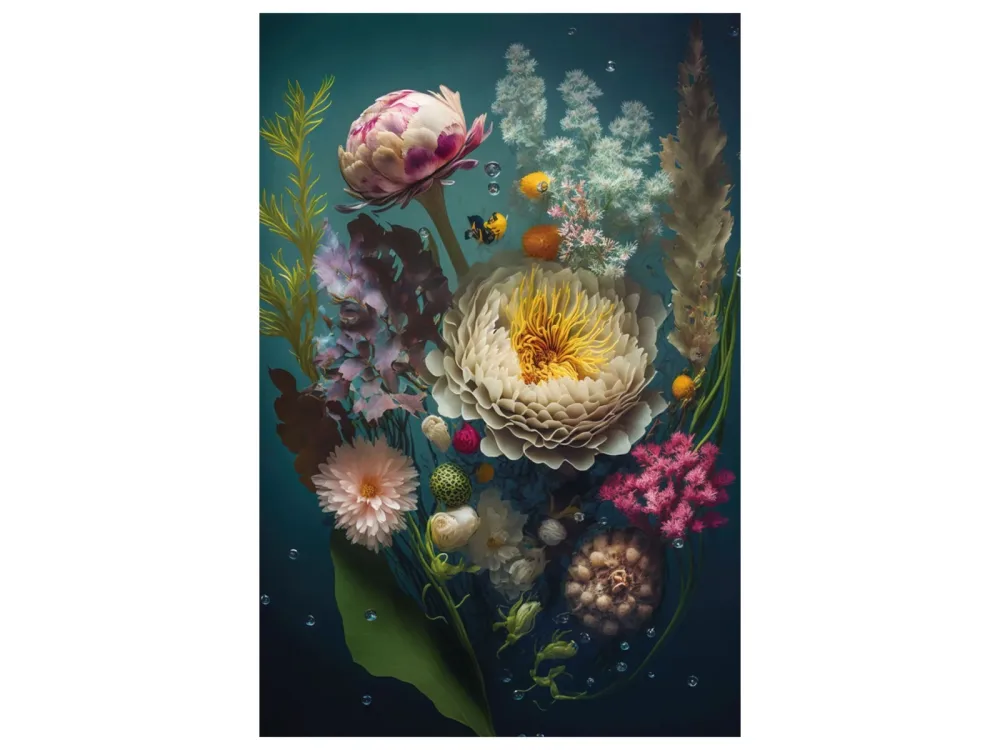 image LAND Glasbild Water Flowers  | Schubiger Möbel