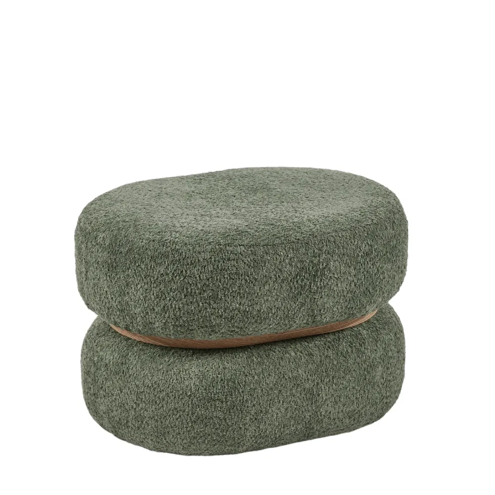 Edg Hocker Oval Grün B: 60 cm  | Schubiger Möbel