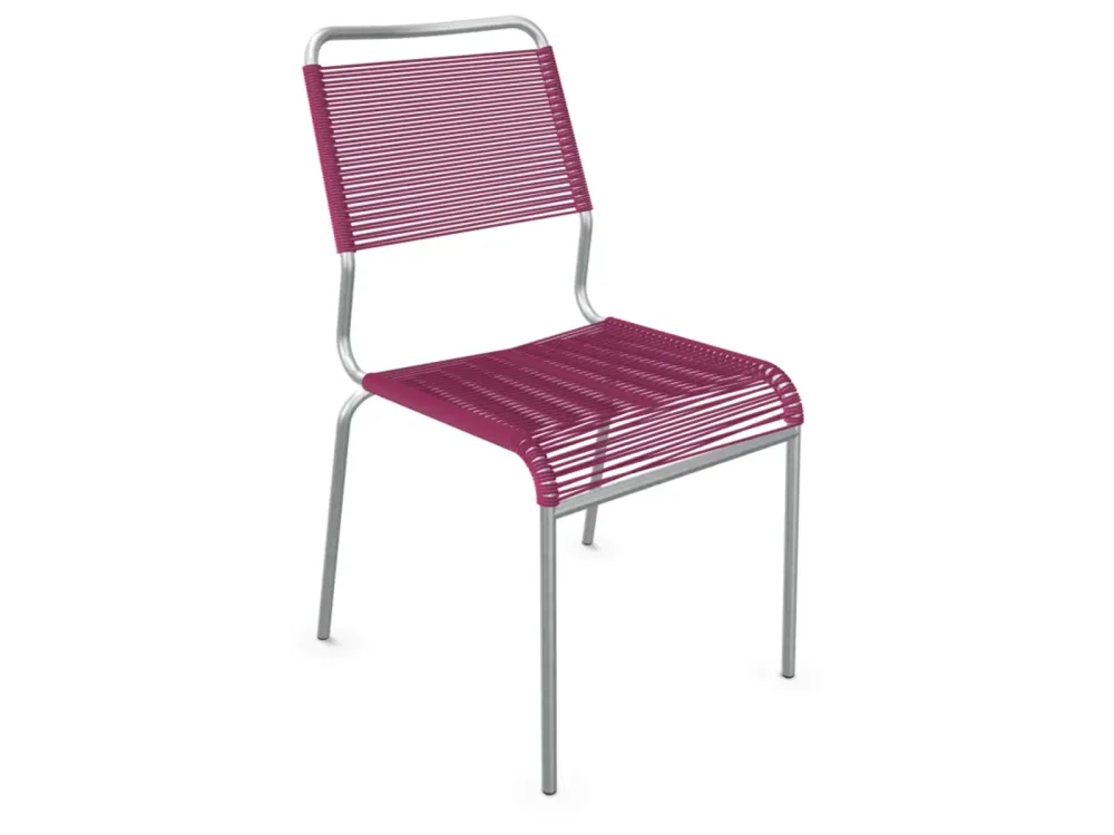 Schaffner Spaghetti-Stuhl Rigi Comfort Feuerverzinkt Rosa | Schubiger Möbel
