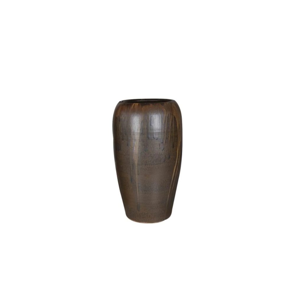 Decofinder Vase Ivana, Keramik, Sepia  | Schubiger Möbel