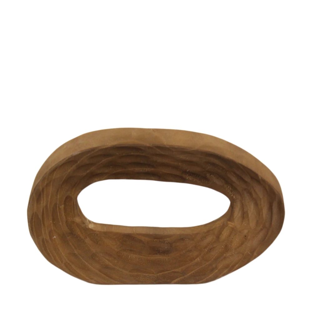 Decofinder Objekt Oval Flach, Braun  | Schubiger Möbel