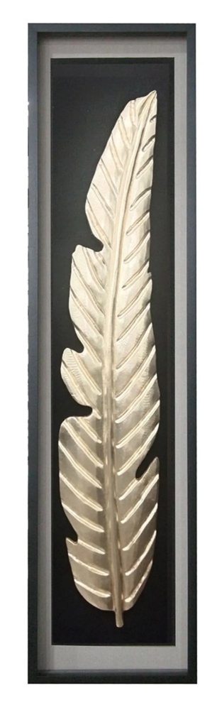 Gilde Bild Golden Feather, Blattmotiv, Gold H: 160 cm  | Schubiger Möbel