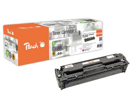 Peach HP 304 AM Toner ma ersetzt HP No. 304A M, CC533A für z.B. HP Color LaserJet CM 2300, HP Color LaserJet CM 2320 CB MFP