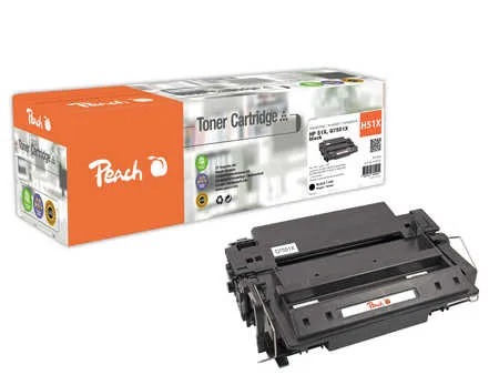Peach HP 51 XBK Toner bk ersetzt HP No. 51XBK, Q7551X für z.B. HP LaserJet M 3000, HP LaserJet M 3027 MFP, HP LaserJet M 3027 X MFP
