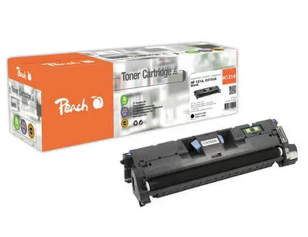 Peach HP 121 ABK Toner bk ersetzt HP No. 121A BK, C9700A für z.B. HP Color LaserJet 1500, HP Color LaserJet 1500 L, HP Color LaserJet 1500 LXI