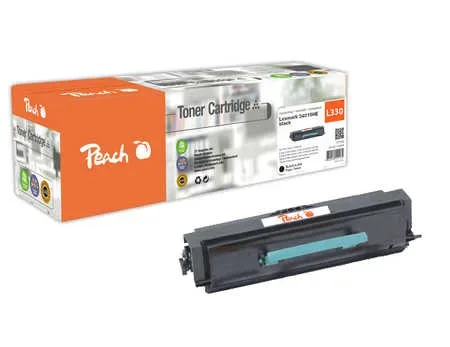 Peach L330 Toner bk ersetzt Lexmark No. 330, No. 340BK, 34016HE für z.B. Lexmark E 330, Lexmark E 332, Lexmark E 332 N, Lexmark E 332 TN