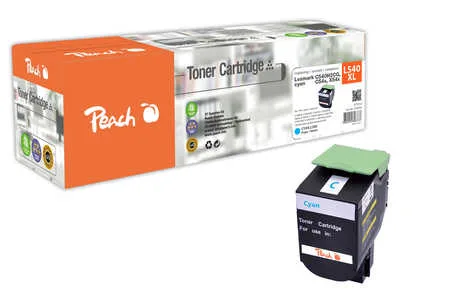 Peach L54 Toner XL cy ersetzt Lexmark C540H2CG für z.B. Lexmark C 540 N, Lexmark C 543 DN, Lexmark C 544 DN, Lexmark C 544 DTN, Lexmark C 544 DW