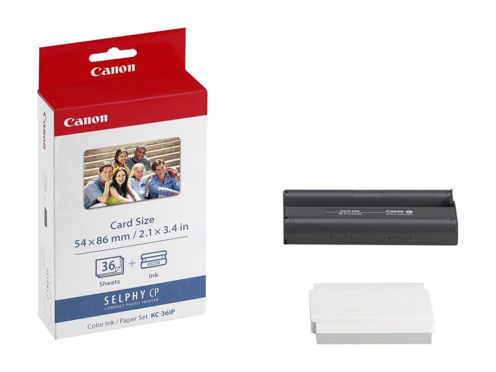 Canon C35/36 Druckerpatronen bk - Canon KC36IP, 7739A001 für z.B. Canon Card Photo Printer CP 100, Canon Card Photo Printer CP 200