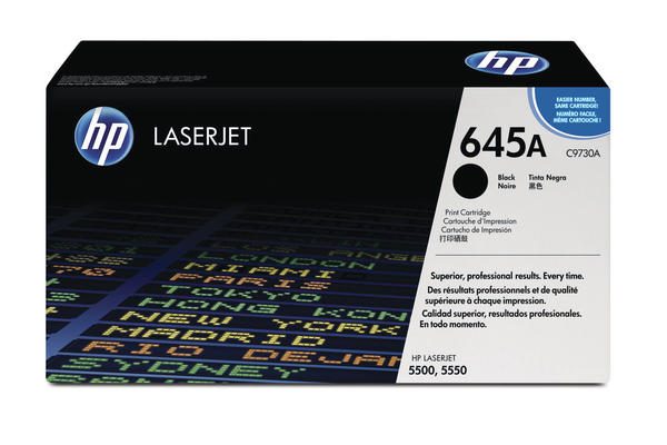 HP H645ABK Toner bk - Canon, HP No. 645ABK, C9730A für z.B. Canon LBP -2510, Canon LBP -2710, Canon LBP -2810, HP Color LaserJet 5500