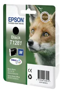 Epson E128 Druckerpatronen bk - Epson T1281 bk, C13T12814011 für z.B. Epson Stylus SX 230, Epson Stylus SX 235 W, Epson Stylus Office BX 305 F