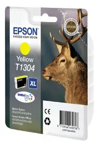 Epson E130 Druckerpatronen XL ye - Epson T1304 y, C13T13044010 für z.B. Epson Stylus SX 525 WD, Epson Stylus Office B 42 WD, Epson Stylus SX 535 WD